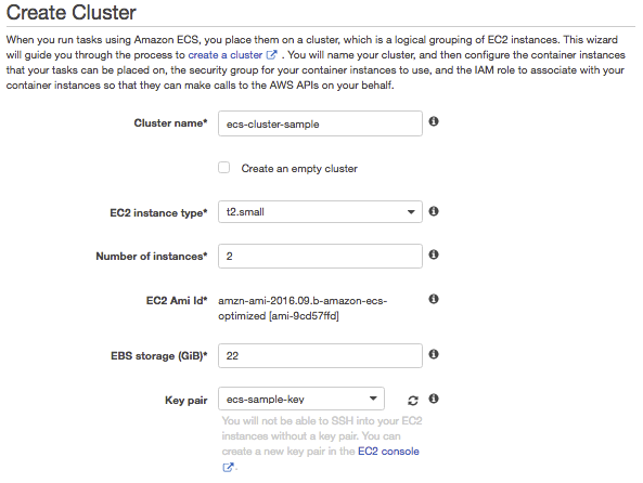 Create Cluster